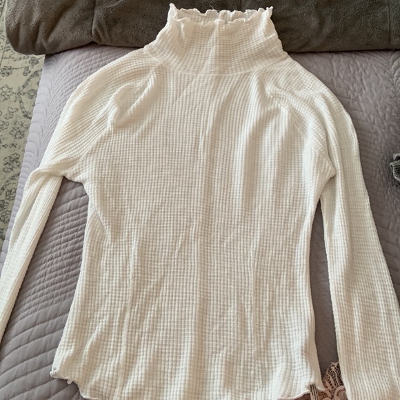 FREE PEOPLE Waffle Knit Turtleneck - Picture 2 of 2